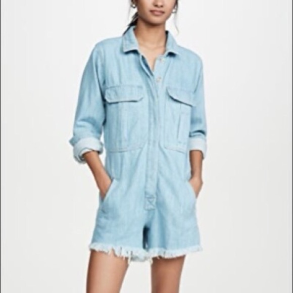 Free People Other - Free People Light Blue Jean Jacket small